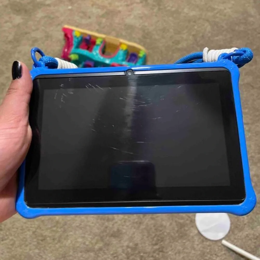 Kids Blue Tablet with Protective Case